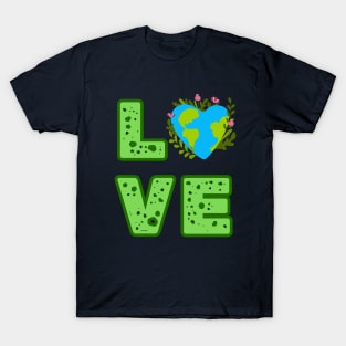 Love World Earth Day 2024 Everyday T-Shirt